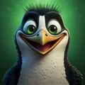 Meet Heron: The Quirky Penguin Character With A Vibrant Green Color