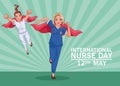 heros nurses day Royalty Free Stock Photo