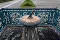 Herrenhausen palace garden clock sundial winter moist