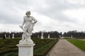 Herrenhausen palace statue of hercules in winter cloudy sky