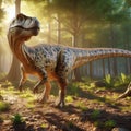 Herrerasaurus: a bipedal carnivorous dinosaur Royalty Free Stock Photo