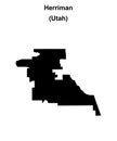 Herriman outline map Royalty Free Stock Photo