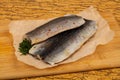 Herring Fillet with skin Royalty Free Stock Photo
