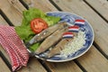 Herring Plate Royalty Free Stock Photo