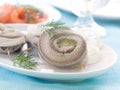 Herring rollmops Royalty Free Stock Photo