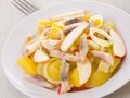 Herring salad with apple and potato Royalty Free Stock Photo