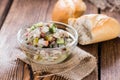 Herring Salad (with bread) Royalty Free Stock Photo