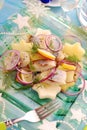 Herring salad with potato and apple Royalty Free Stock Photo