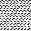 Herringbone brush strokes vector seamless pattern. Chevron texture or wallpaper.