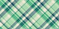 Herringbone check background textile, official fabric seamless tartan. Cool texture vector pattern plaid in light and green colors Royalty Free Stock Photo