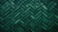herringbone green brick background Royalty Free Stock Photo