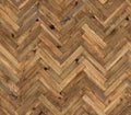 Herringbone natural parquet seamless floor texture Royalty Free Stock Photo