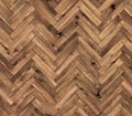 Herringbone natural parquet seamless floor texture Royalty Free Stock Photo