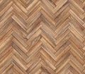 Herringbone natural parquet seamless floor texture Royalty Free Stock Photo