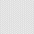 Herringbone pattern. Rectangles slabs tessellation. Seamless surface design with white slant blocks tiling.
