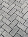 Herringbone Pavement Texture Royalty Free Stock Photo