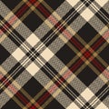 Herringbone plaid pattern vector in gold, red, black.