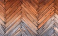 Herringbone wooden planking background texture Royalty Free Stock Photo