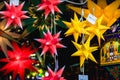 Herrnhut stars in advent Royalty Free Stock Photo