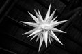 Herrnhuter Star in black and white Royalty Free Stock Photo