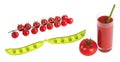 ÃÂ¡herry tomatoes on branch Royalty Free Stock Photo