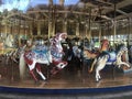 The Herschel-Spillman Carousel at the Koret Children`s Playground, Golden Gate Park, Royalty Free Stock Photo