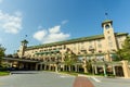 Hershey, PA / United States - Oct. 15, 2017: Landscape image of the entrance to the historic Hershey Hotel