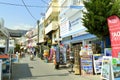 Hersonissos harbour tourists shopping