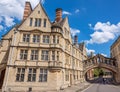 Hertford College buildings. Oxford, England Royalty Free Stock Photo