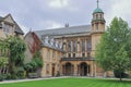 Hertford College Old Quad with view of T. G. Jackson chapel, Oxford, United Kingdom