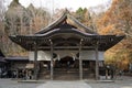 Hertitage timber architecture of the middle shrine Chu-sha at To Royalty Free Stock Photo