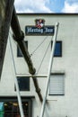 Hertog Jan beer brewery against a clear blue sky