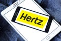Hertz car rental logo Royalty Free Stock Photo