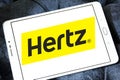 Hertz car rental logo Royalty Free Stock Photo