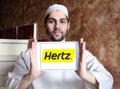 Hertz car rental logo Royalty Free Stock Photo