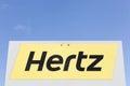 Hertz logo on a panel Royalty Free Stock Photo