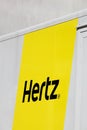 Hertz logo on a truck Royalty Free Stock Photo