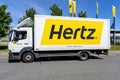 Hertz truck Royalty Free Stock Photo