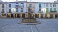 Hervas Corredera Square, Ambroz Valley village. Spain