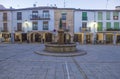 Hervas Corredera Square, Ambroz Valley village. Spain