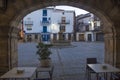 Hervas Corredera Square, Ambroz Valley village. Spain