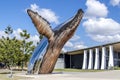 Hervey Bay whale sculpture Royalty Free Stock Photo
