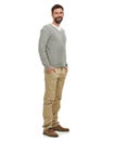 Hes a casual kinda guy. A young man wearing casual wear - isolated. Royalty Free Stock Photo