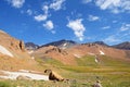 Hesarchal plain and mount Alamkuh , Iran Royalty Free Stock Photo