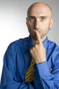 Hesitating man Royalty Free Stock Photo