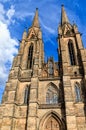 Gothic Elisabethkirche in university town of Marburg, Hesse, Germany