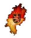 hessen map Royalty Free Stock Photo