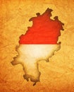 hessen map Royalty Free Stock Photo