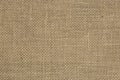 Hessian hemp burlap fabric background, natural material. Royalty Free Stock Photo