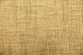 Hessian sackcloth burlap woven texture background / cotton woven fabric background with flecks of varying colors of beige and brow